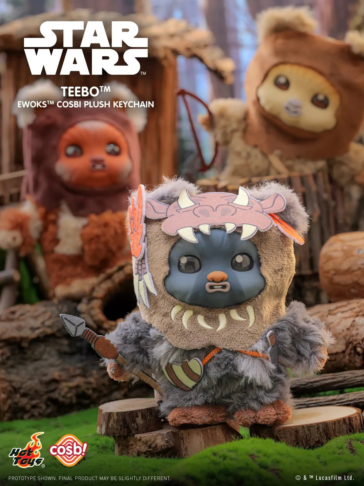 Hot Toys x Star Wars - Ewoks Plush Keychain Collection Series 2 Blind Box