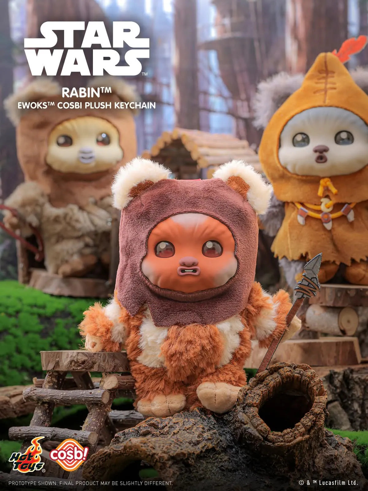 Hot Toys x Star Wars - Ewoks Plush Keychain Collection Series 2 Blind Box