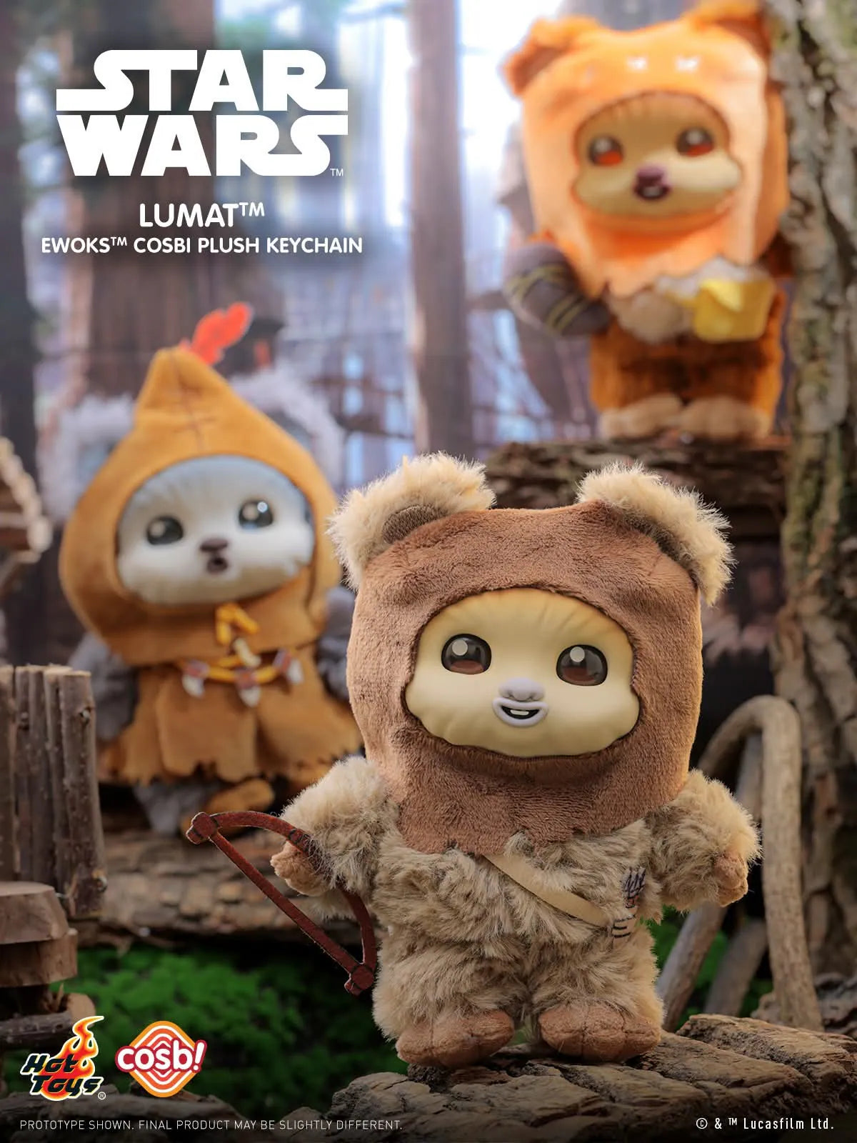 Hot Toys x Star Wars - Ewoks Plush Keychain Collection Series 2 Blind Box