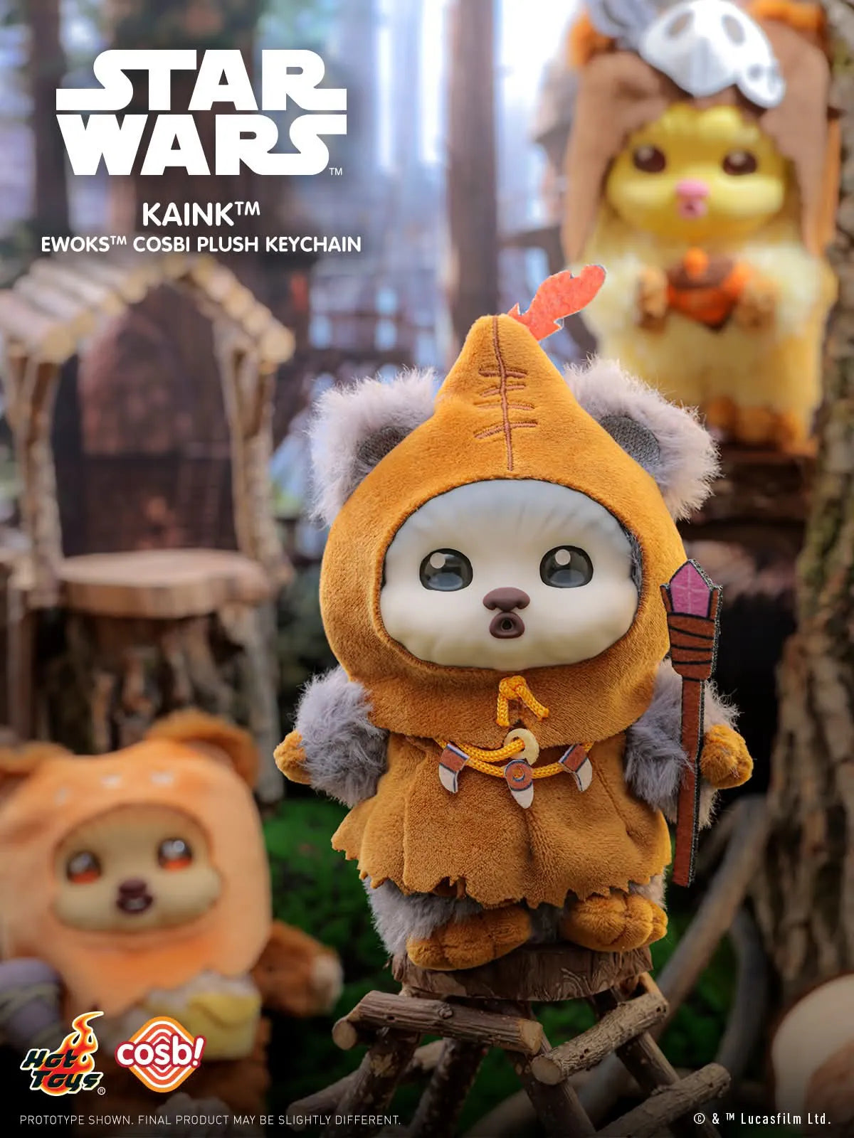 Hot Toys x Star Wars - Ewoks Plush Keychain Collection Series 2 Blind Box
