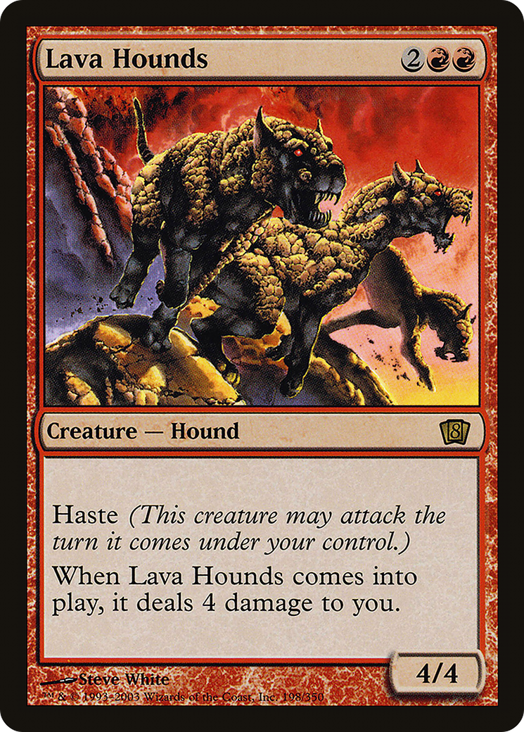 Lava Hounds (8ED-198) - 8th Edition Foil