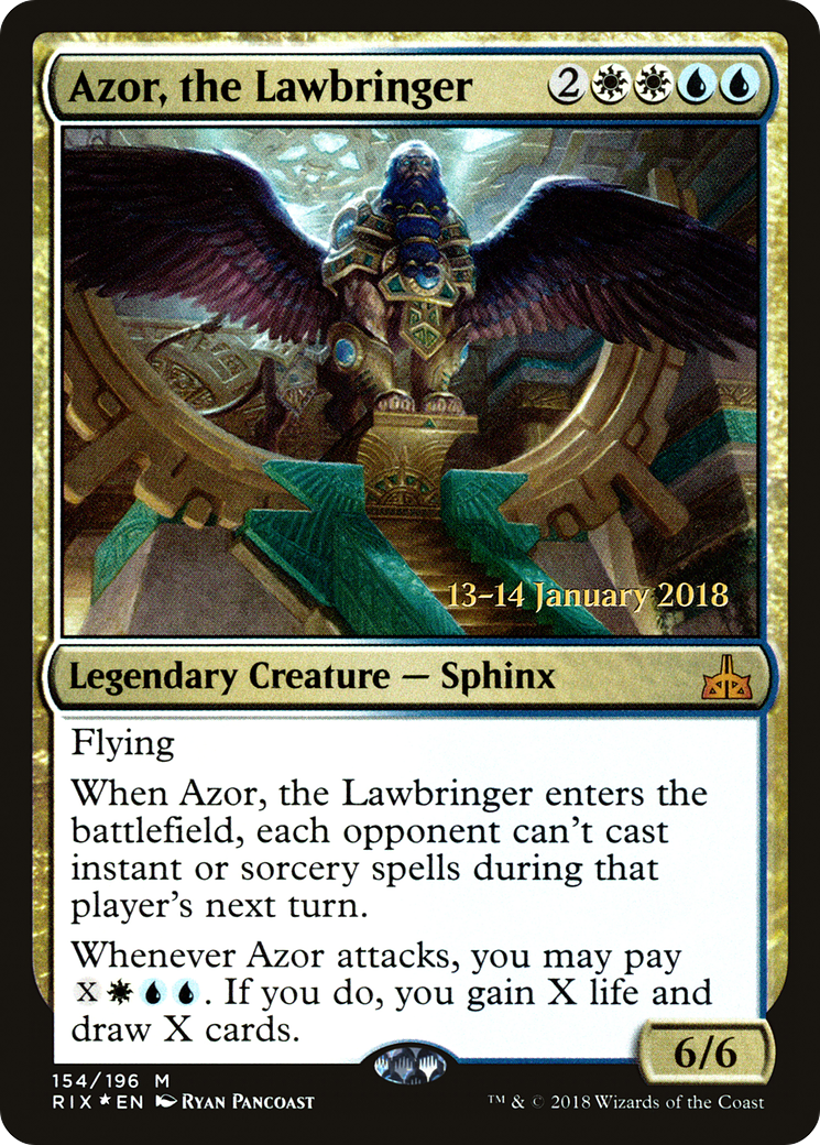 Azor, the Lawbringer (PRE-154) - Rivals of Ixalan Promos Foil