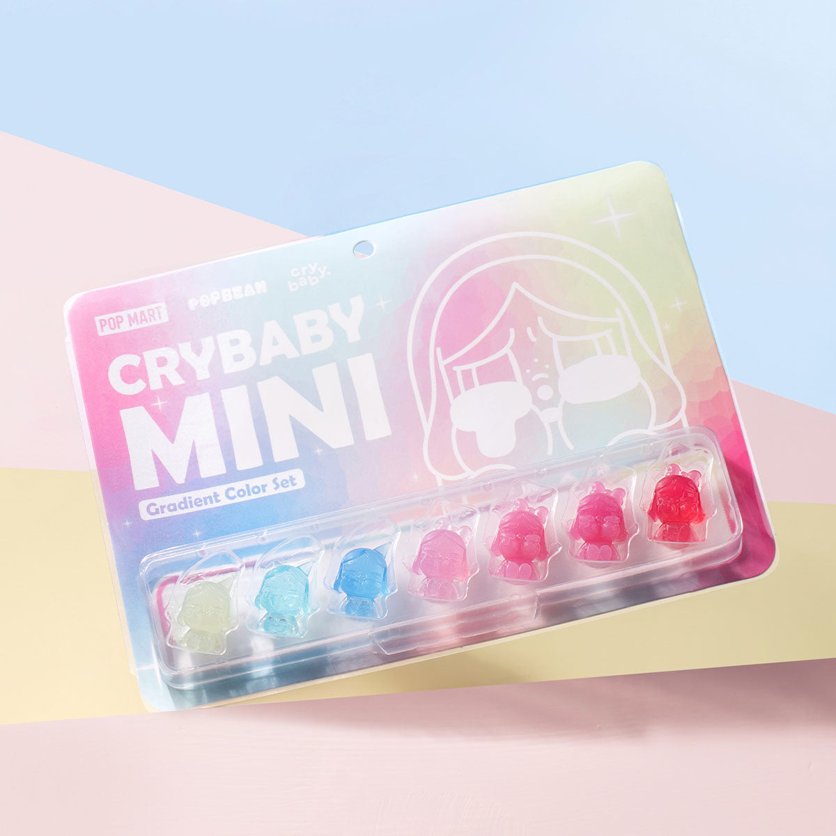 POP MART: POP BEAN CRYBABY Mini Figure Gradient Color Set
