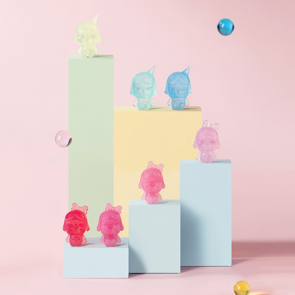 POP MART: POP BEAN CRYBABY Mini Figure Gradient Color Set