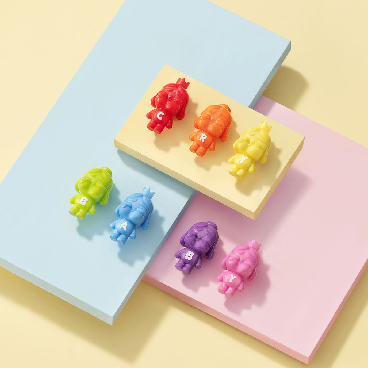 POP MART: POP BEAN CRYBABY Mini Figure Gradient Color Set