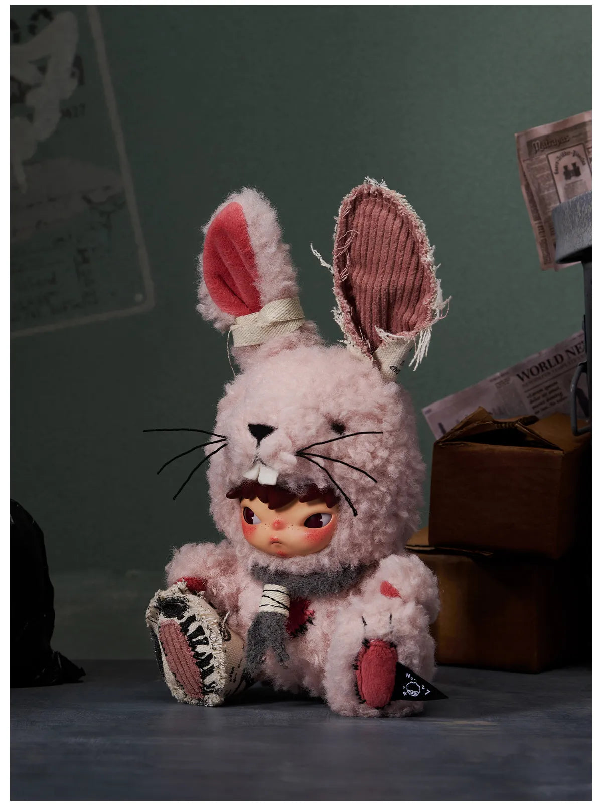 POP MART: Hirono Little Hare Plush Doll Pendant