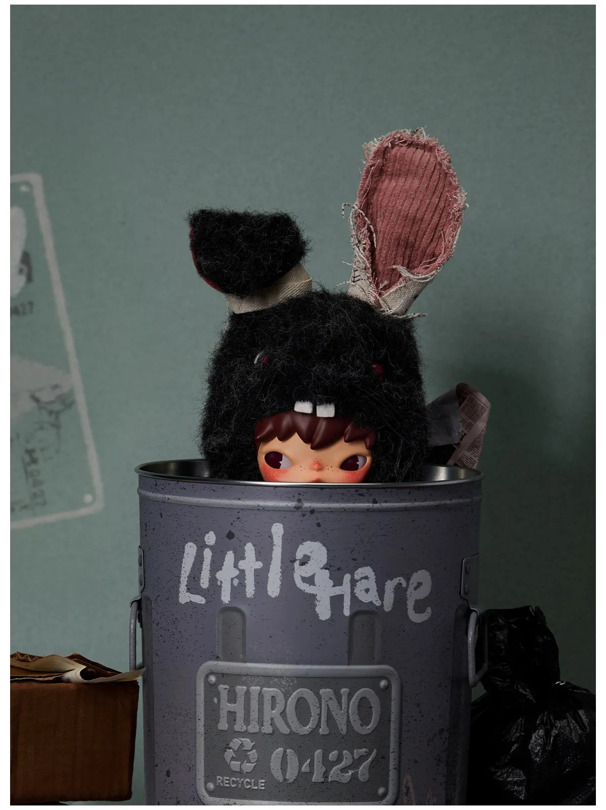 POP MART: Hirono Little Hare Plush Doll Pendant