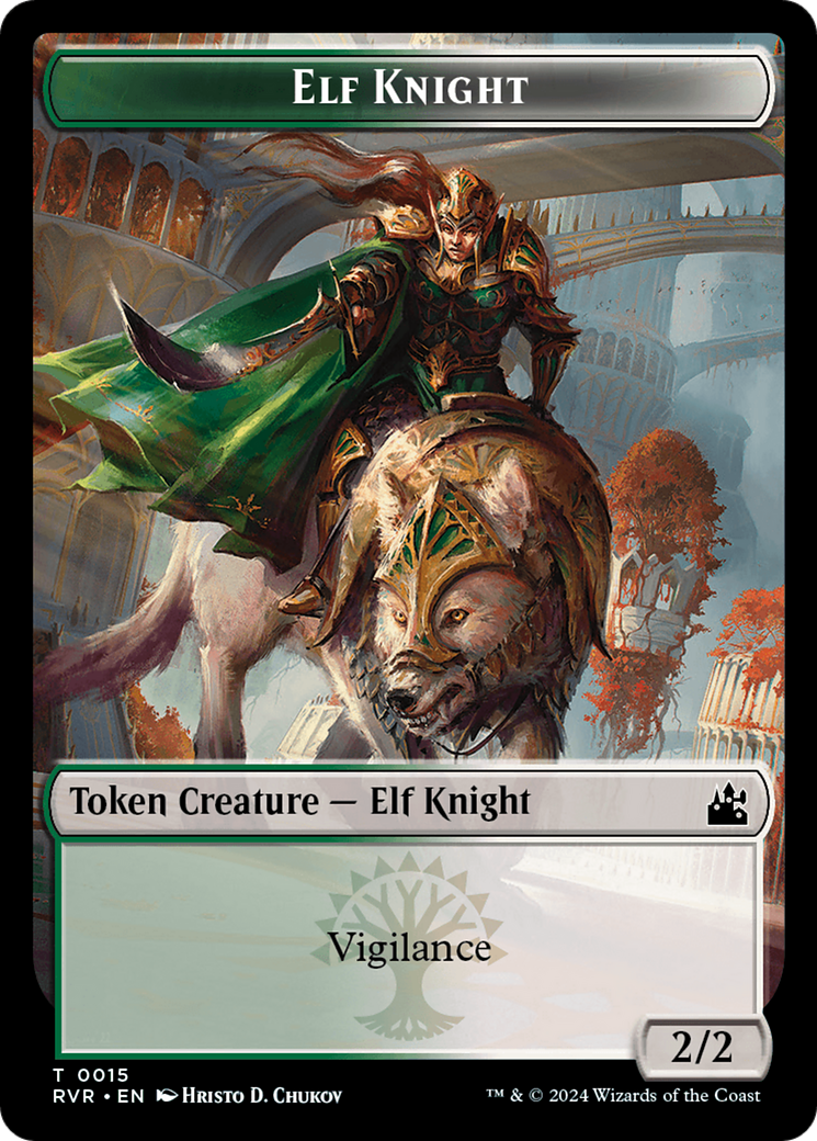Elf Knight (TRVR-015) - Ravnica Remastered Tokens