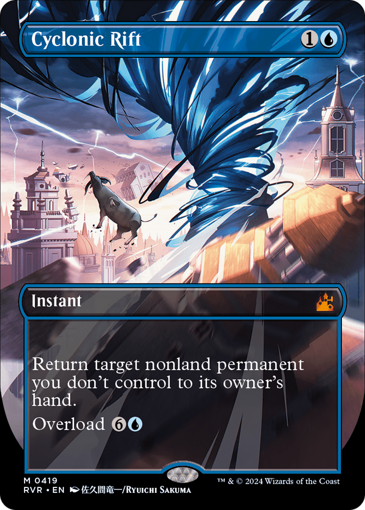 Cyclonic Rift (Anime Borderless) (RVR-419) - Ravnica Remastered (Borderless)