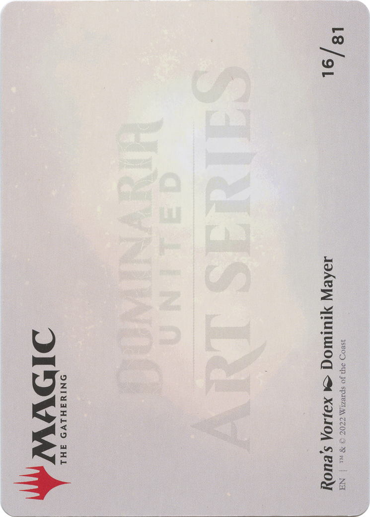 Rona's Vortex // Rona's Vortex (ADMU-016) - Dominaria United Art Series (Borderless)