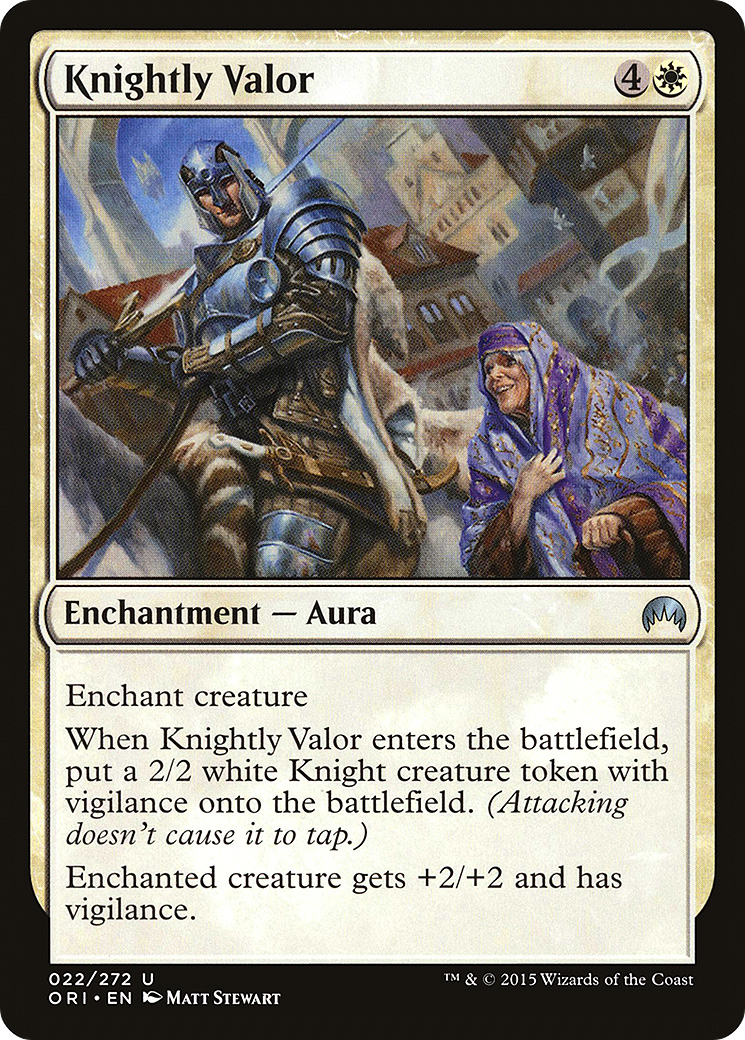Knightly Valor (ORI-022) - Magic Origins