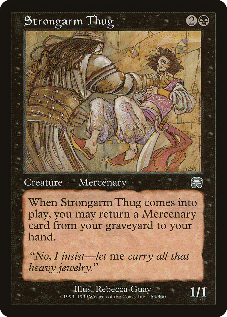 Strongarm Thug (MMQ-165) - Mercadian Masques
