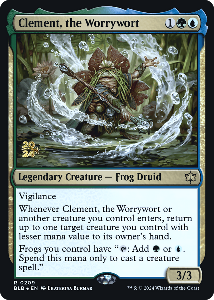 Clement, the Worrywort (PRE-209) - Bloomburrow Promos Foil
