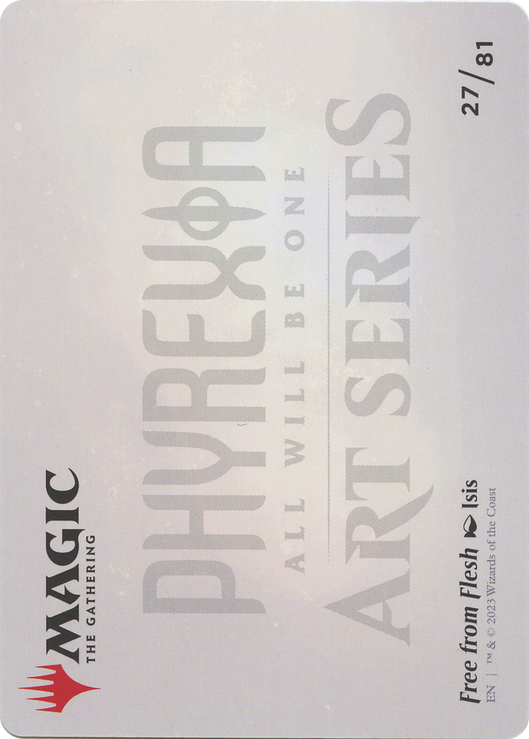 Free from Flesh // Free from Flesh (AONE-027) - Phyrexia: All Will Be One Art Series (Borderless)