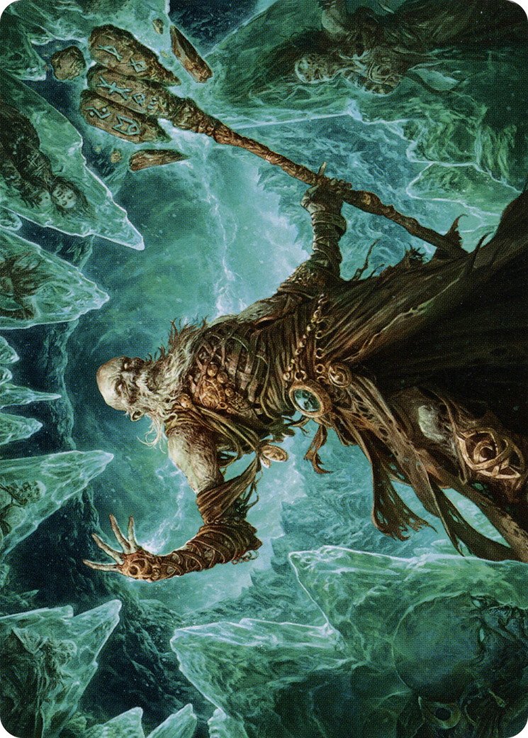 Draugr Necromancer // Draugr Necromancer (ASKHM-022) - Art Series: Kaldheim (Borderless) Foil