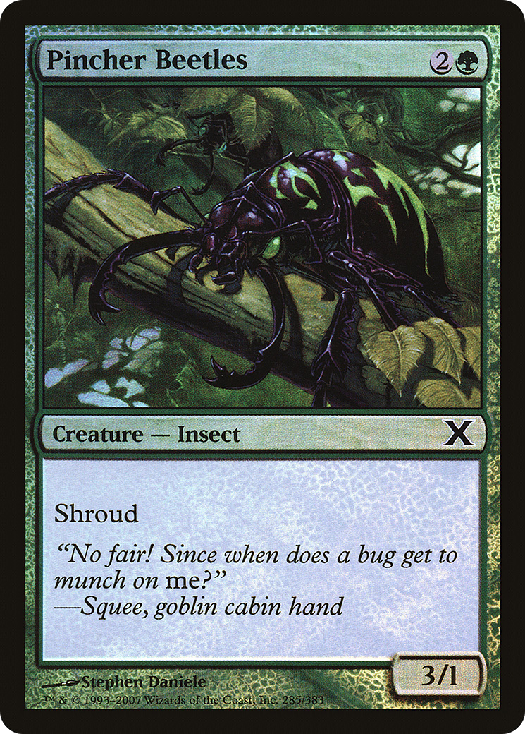 Pincher Beetles (10E-285★) - Tenth Edition Foil