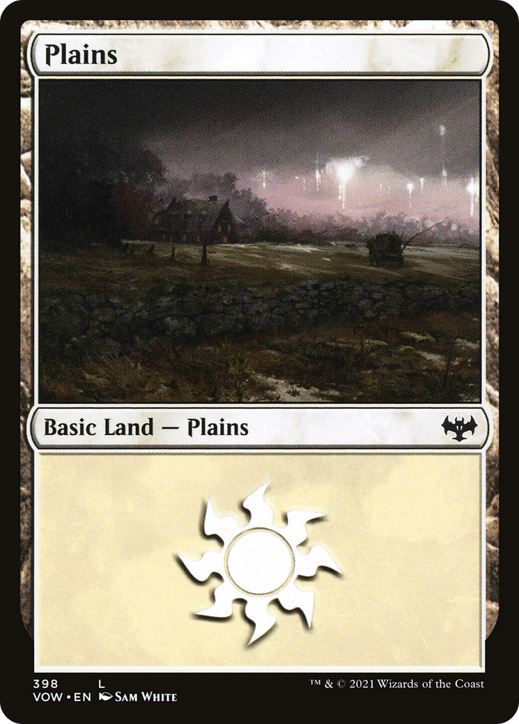 Plains (398) (VOW-398) - Innistrad: Crimson Vow Foil