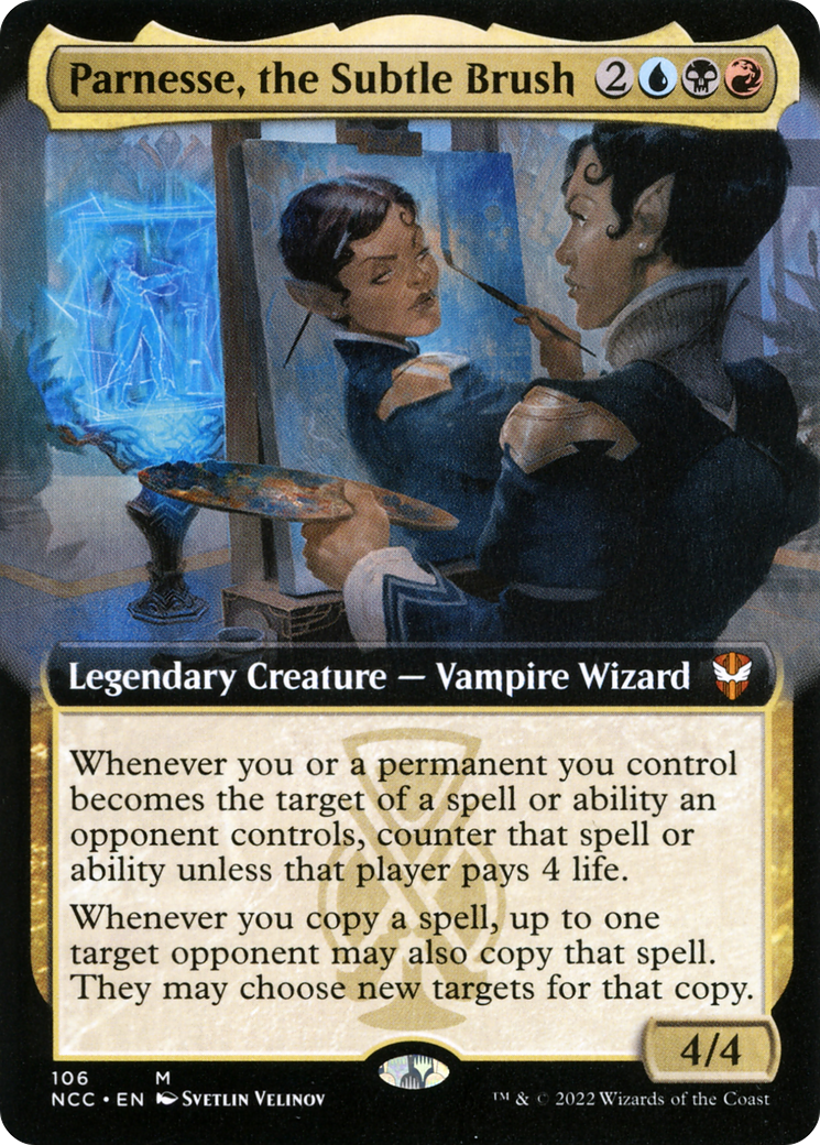 Parnesse, the Subtle Brush (Extended Art) (NCC-106) - New Capenna Commander: (Extended Art)