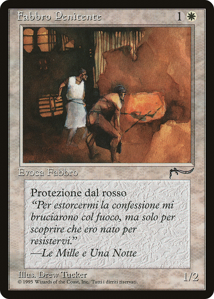 Repentant Blacksmith (Italian) - "Fabbro Penitente" (REN-) - Rinascimento