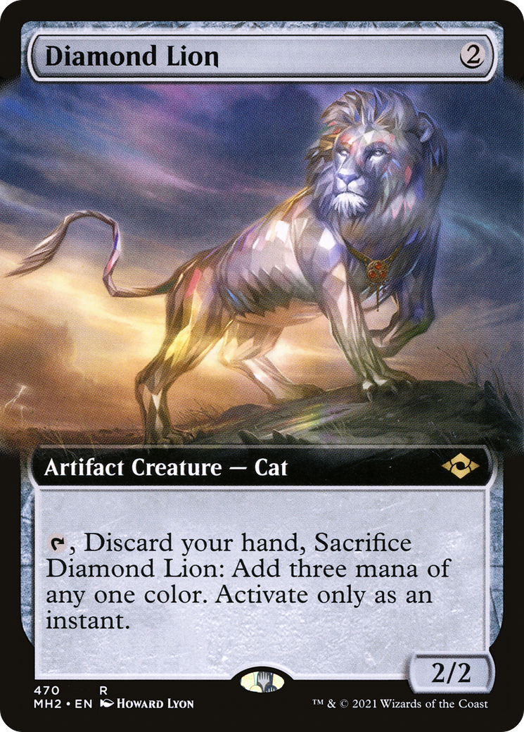 Diamond Lion (Extended Art) (MH2-470) - Modern Horizons 2: (Extended Art)