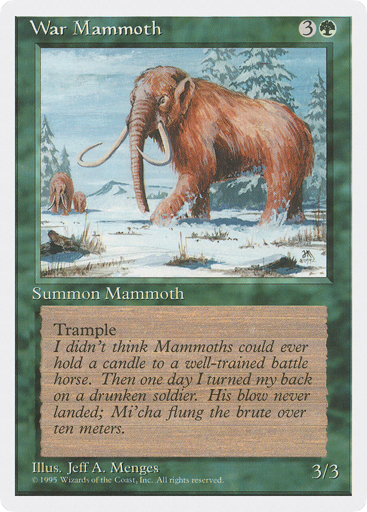 War Mammoth (4ED-) - Fourth Edition
