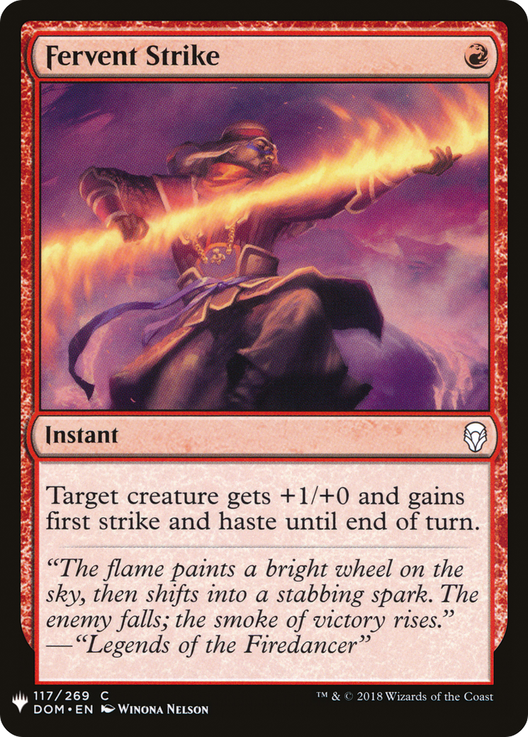 Fervent Strike (LIST-DOM-117) - The List