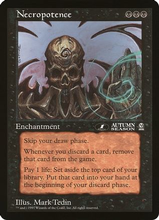 Necropotence (1st Place) (Arena League) (OVER-) - Oversize Cards