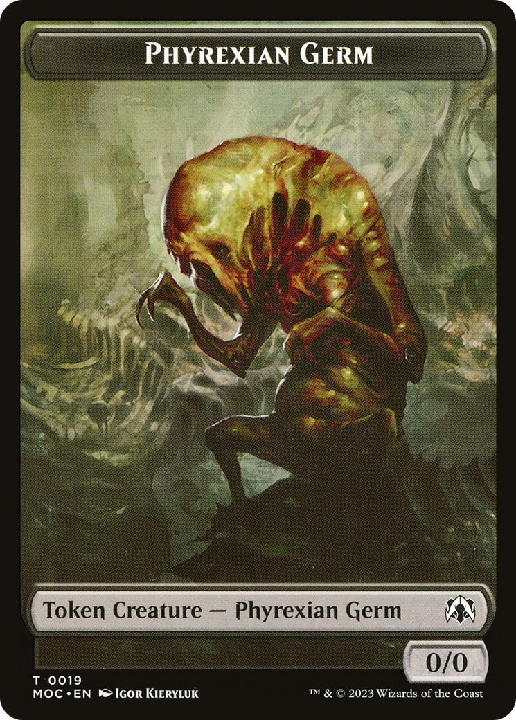 Phyrexian Germ (TMOC-019) - March of the Machine Commander Tokens