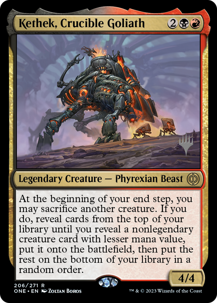 Kethek, Crucible Goliath (PPONE-206) - Phyrexia: All Will Be One Promos