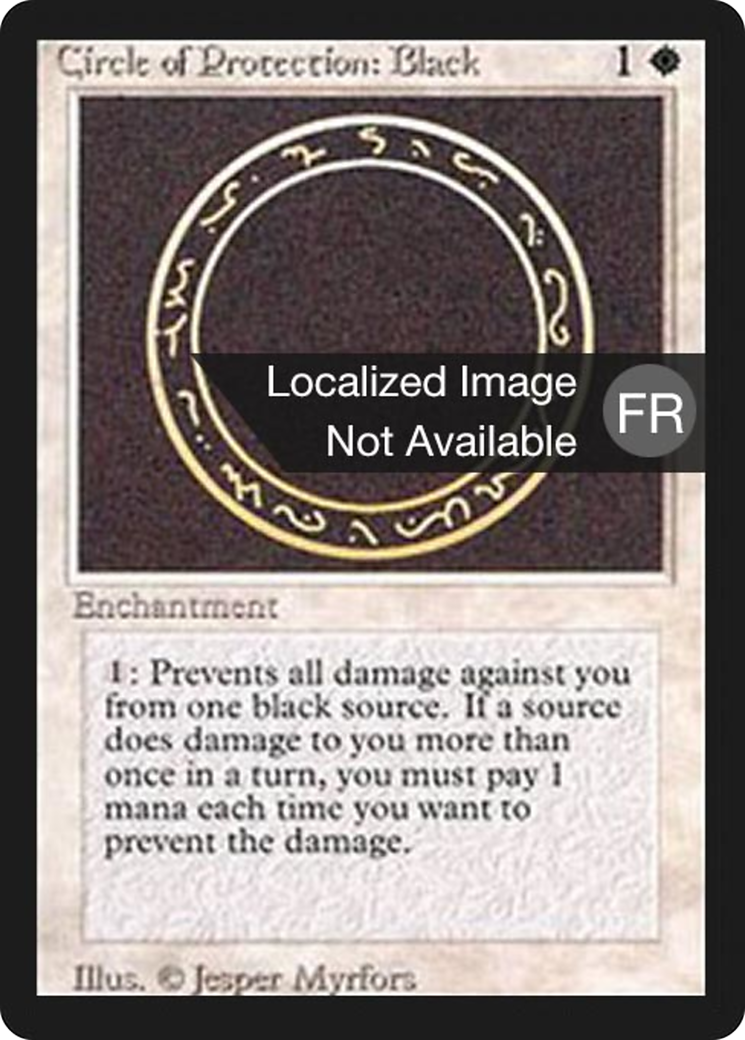 Circle of Protection: Black (FBB-) - Foreign Black Border