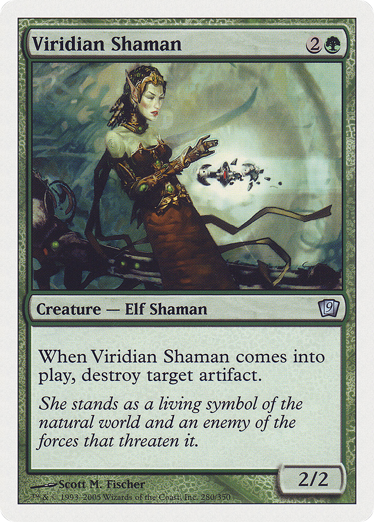 Viridian Shaman (9ED-280) - 9th Edition Foil