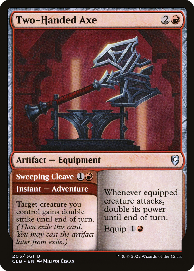 Two-Handed Axe (CLB-203) - Commander Legends: Battle for Baldur's Gate