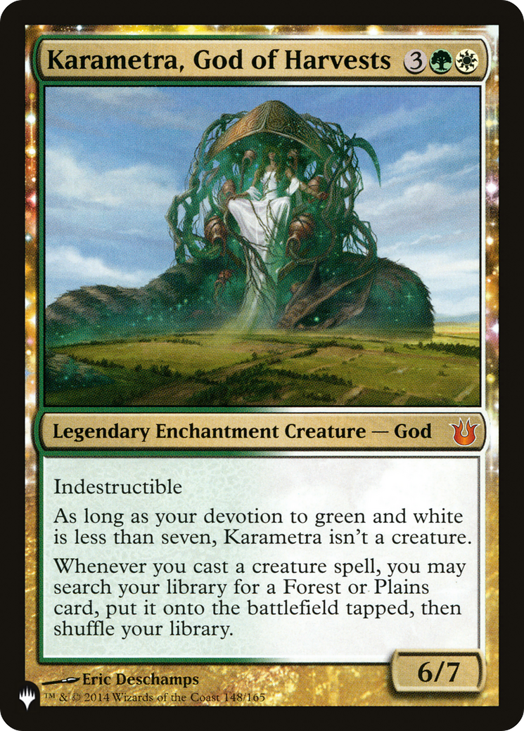 Karametra, God of Harvests (LIST-148/165) - The List: (enchantment)