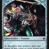 Dinosaur // Treasure (011) Token (FNM-011) - Friday Night Magic 2017 Foil