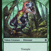 Dinosaur // Treasure (011) Token (FNM-011) - Friday Night Magic 2017 Foil