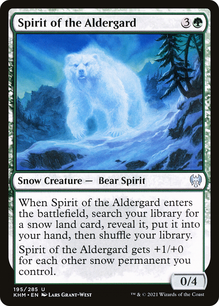 Spirit of the Aldergard (KHM-195) - Kaldheim: (snow)