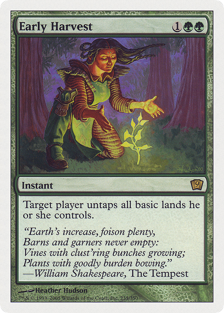 Early Harvest (9ED-235) - 9th Edition Foil