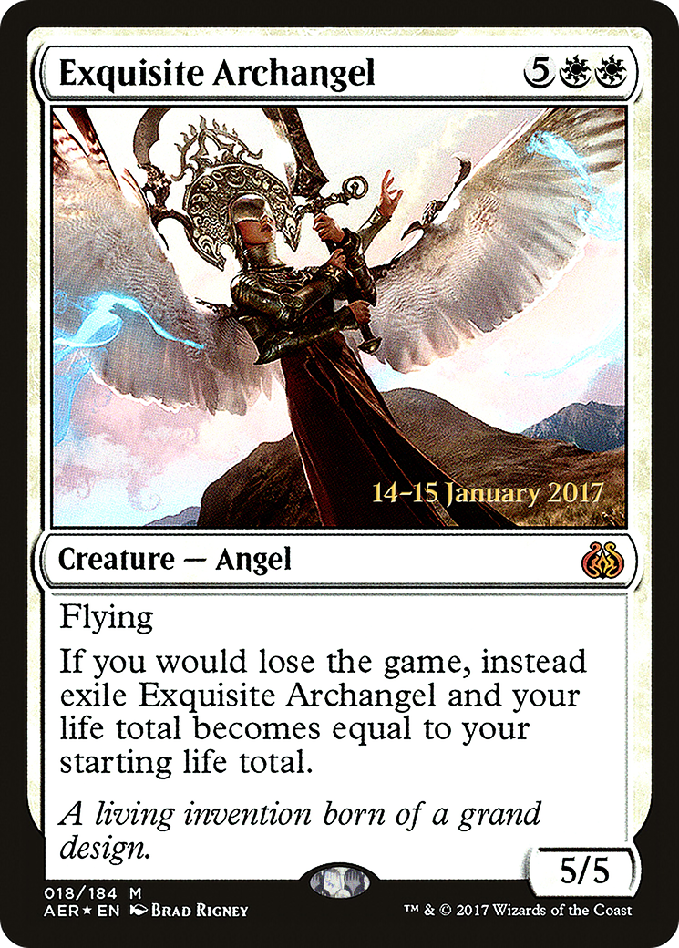 Exquisite Archangel (PRE-018) - Aether Revolt Promos Foil