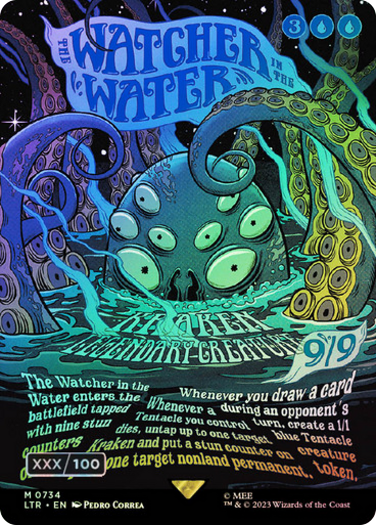 The Watcher in the Water (Borderless Poster) (Serial Numbered) (LTR-734) - The Lord of the Rings: Tales of Middle-earth (Borderless) Foil