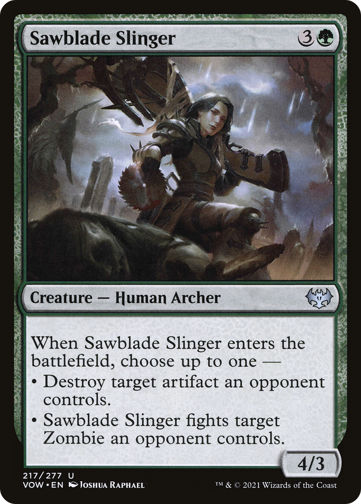 Sawblade Slinger (VOW-217) - Innistrad: Crimson Vow Foil