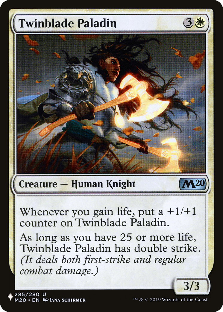 Twinblade Paladin (LIST-285/280) - The List