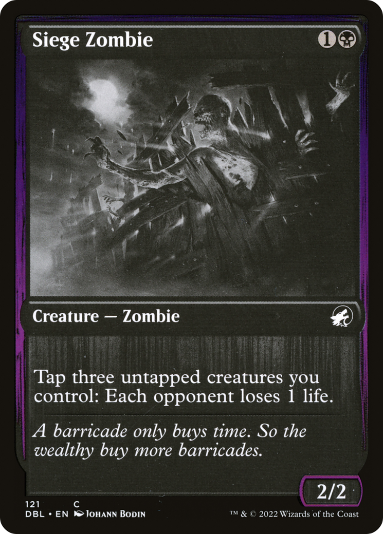 Siege Zombie (DBL-121) - Innistrad: Double Feature