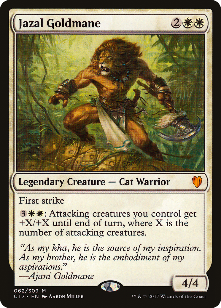 Jazal Goldmane (C17-062) - Commander 2017
