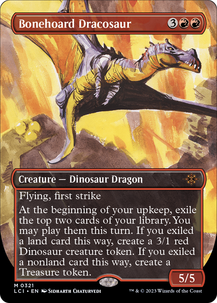Bonehoard Dracosaur (Borderless) (LCI-321) - The Lost Caverns of Ixalan (Borderless) Foil