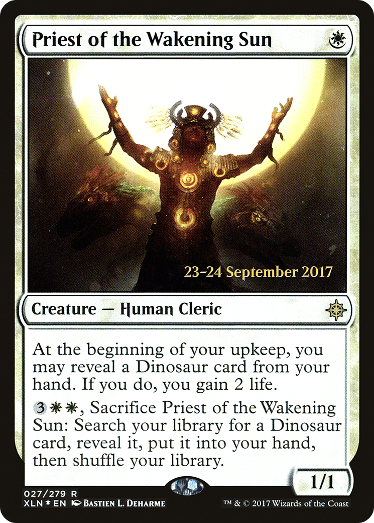 Priest of the Wakening Sun (PRE-027) - Ixalan Promos Foil