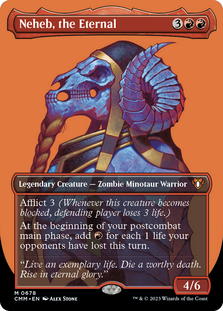 Neheb, the Eternal (Borderless) (CMM-678) - Commander Masters (Borderless)