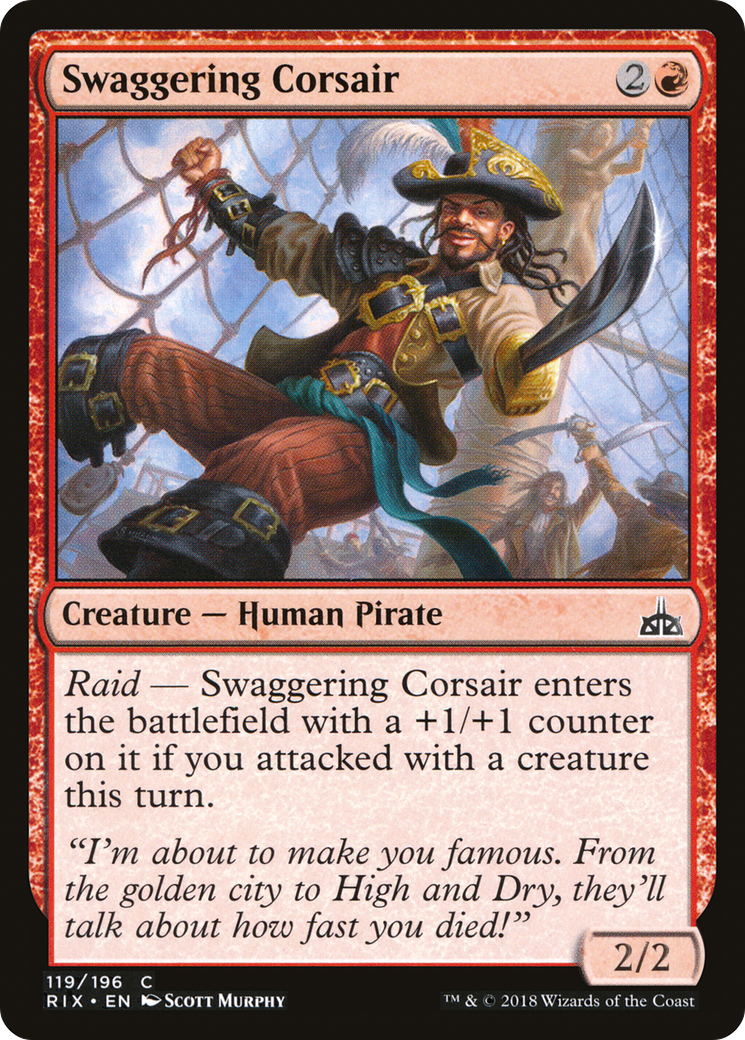 Swaggering Corsair (RIX-119) - Rivals of Ixalan
