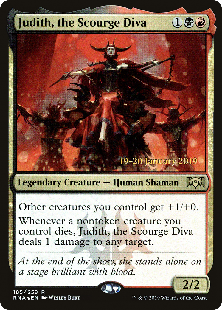 Judith, the Scourge Diva (PRE-185) - Ravnica Allegiance Promos Foil