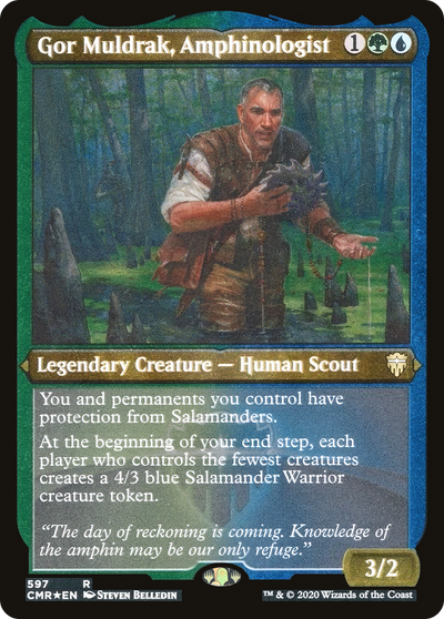 Gor Muldrak, Amphinologist (Etched) [Commander Legends]