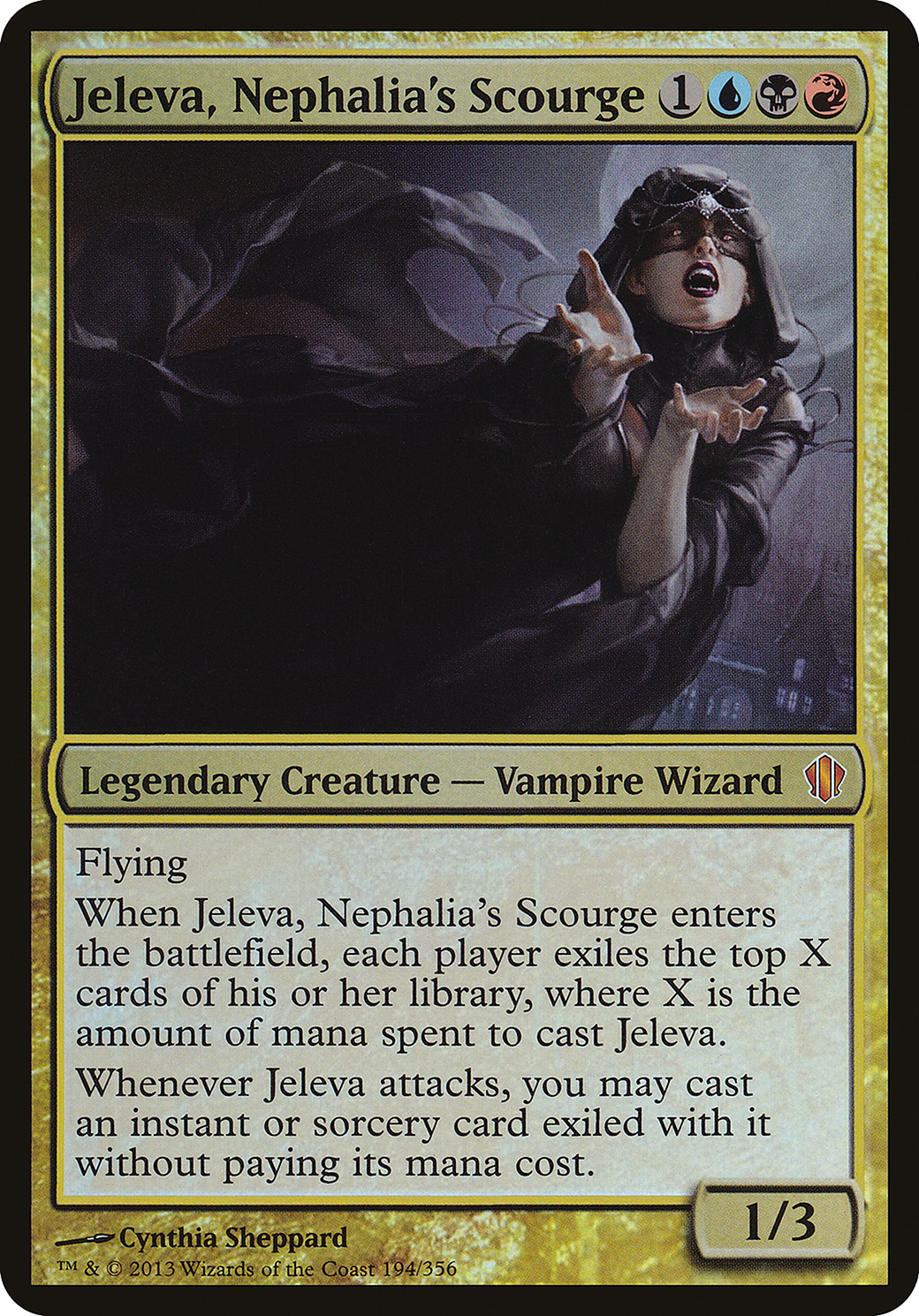 Jeleva, Nephalia's Scourge (Commander 2013) (OVER-194) - Commander 2013 Oversized Foil